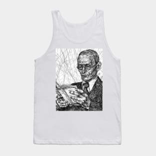 HERMANN HESSE ink portrait .3 Tank Top